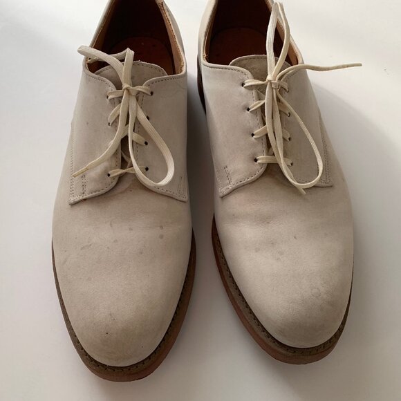 Allen Edmonds white bucks (Suede?) men's shoes, size 10-1/2 - Picture 2 of 12